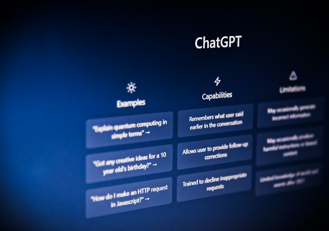 An AI assistant screen listing example questions a user can ask